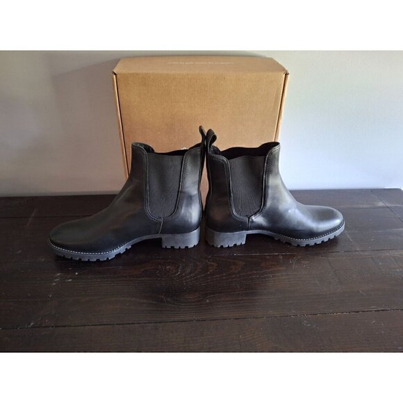 Soludos Black Leather Greenpoint Chelsea Boot/NIB, Sz 11 - Picture 2 of 9